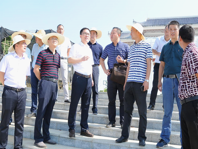 邓涛现场办公推进蔡锷故里文化博览园开园工作_邵阳头条网