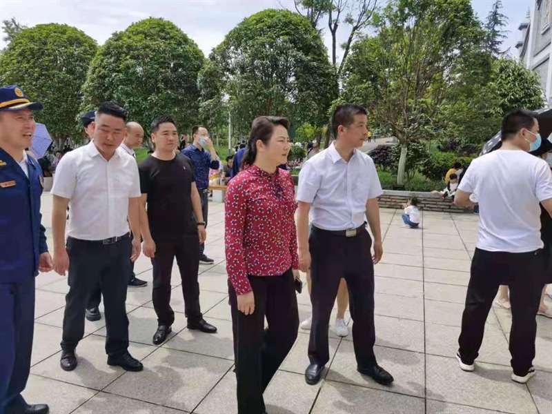 黄艳娥到蔡锷故里文化博览园检查安全生产工作_邵阳头条网