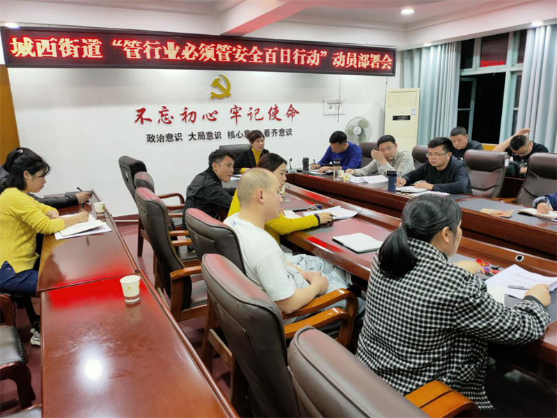 城西街道召开“管行业必须管安全百日行动”部署会_邵阳头条网
