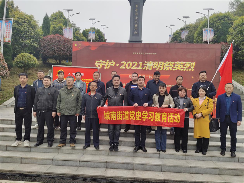 城南街道：清明时节祭英烈 不忘初心学党史_邵阳头条网