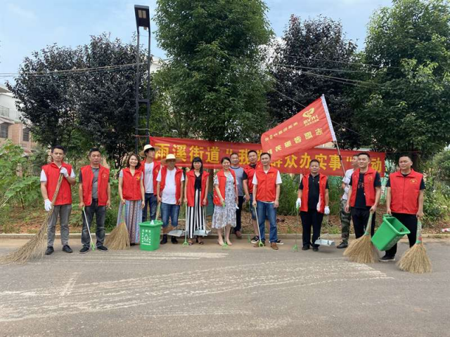雨溪街道开展“卫生大清扫 党员我先行”活动_邵阳头条网