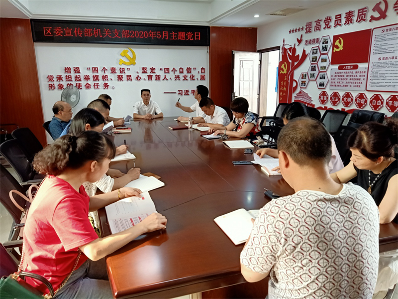 区委宣传部机关党支部开展5月份主题党日(图2)