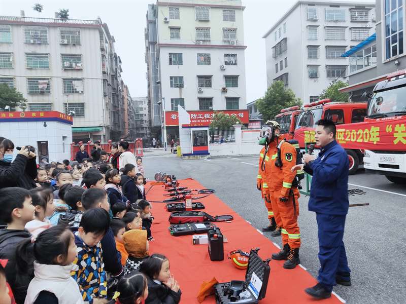 大祥区应急消防科普基地开展幼儿消防安全活动(图2)