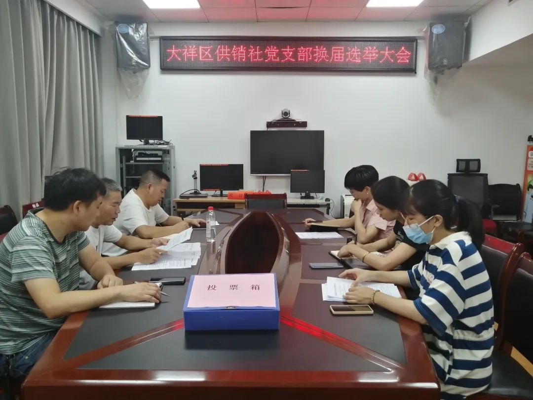 大祥区供销合作社联合社党支部召开换届选举大会(图1)