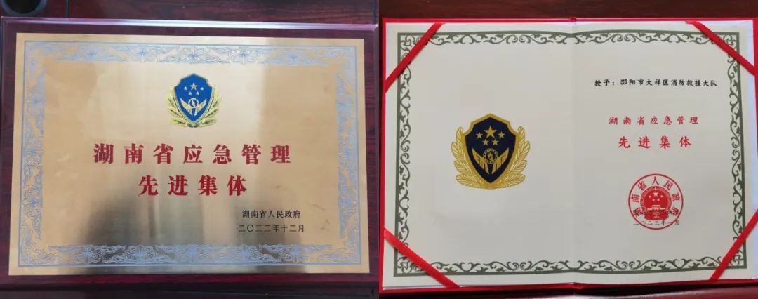 大祥区消防救援大队荣获“湖南省应急管理先进集体”称号(图2)
