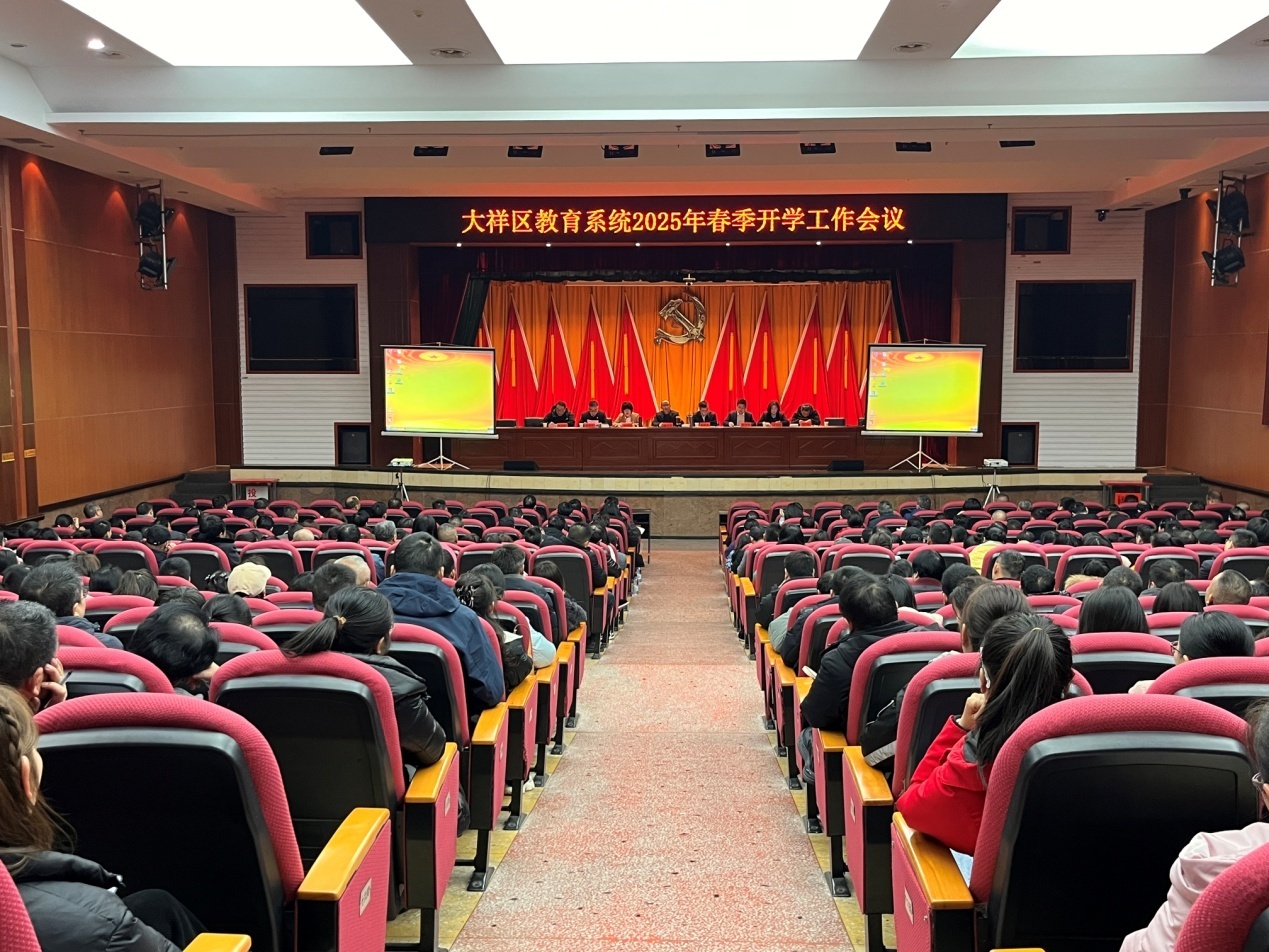 大祥区召开2025年教育工作暨春季开学工作会议(图1)