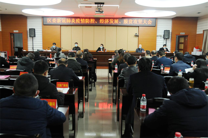 三会合一大祥区委部署疫情防控、经济发展、脱贫攻坚工作(图2)