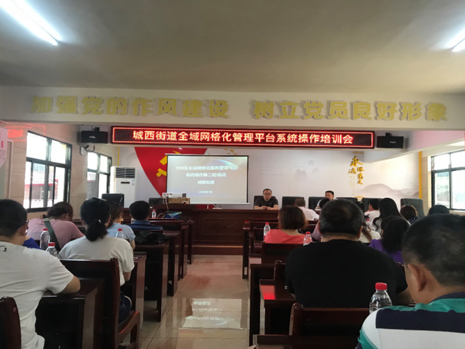 大祥区开展全域网格化服务管理平台培训工作(图2)