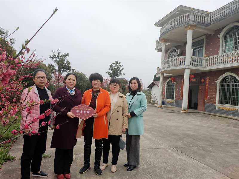 市妇联深入我区为“最美庭院”送奖入户(图3)