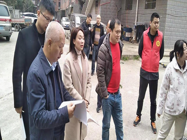 徐桂阳带队督导大祥区生活垃圾分类工作示范片区推进情况(图1)