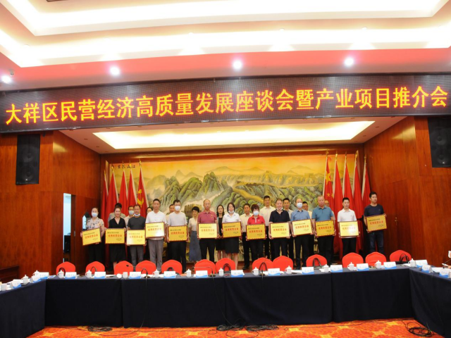 大祥区召开民营经济高质量发展座谈会暨产业项目推介会(图2)