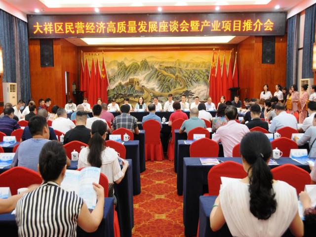 大祥区召开民营经济高质量发展座谈会暨产业项目推介会(图1)