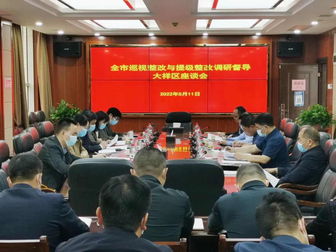 市委巡视整改与提级整改调研督导组到大祥区调研督导(图1)