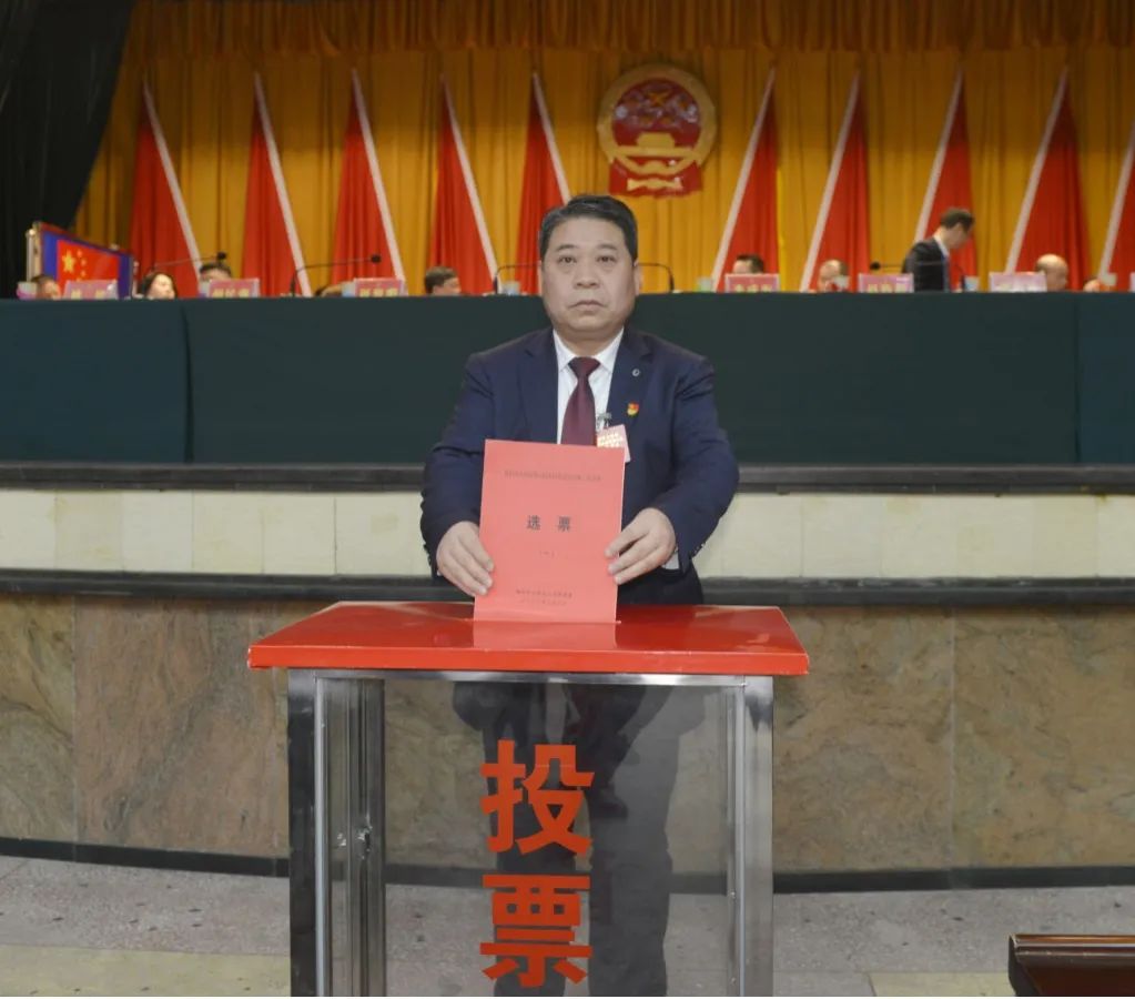 大祥区六届人大三次会议举行第三次全体大会(图3)