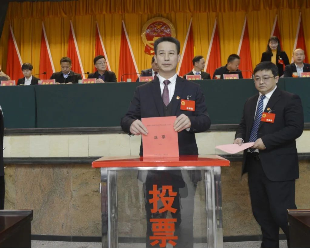 大祥区六届人大三次会议举行第三次全体大会(图5)