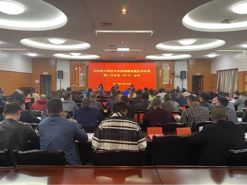 大祥区召开2023年平安校园建设暨学安委第二次全体（扩大）会议(图2)