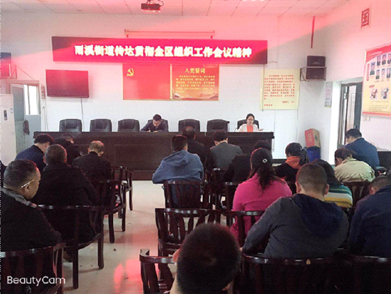 雨溪街道传达贯彻大祥区组织工作会议精神(图1)