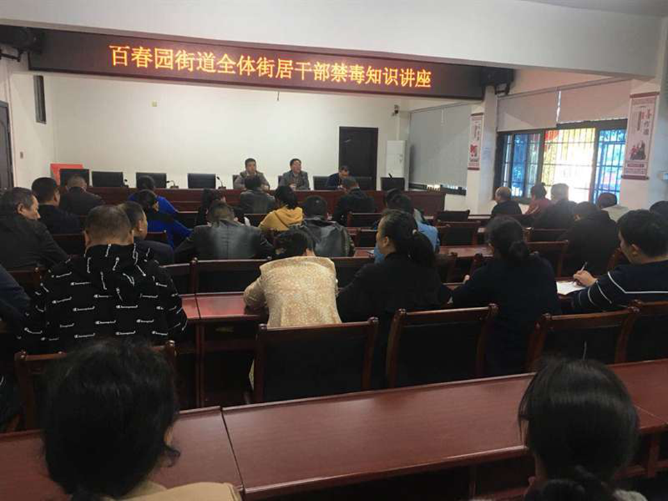 百春园街道开展干部禁毒知识讲座(图1)
