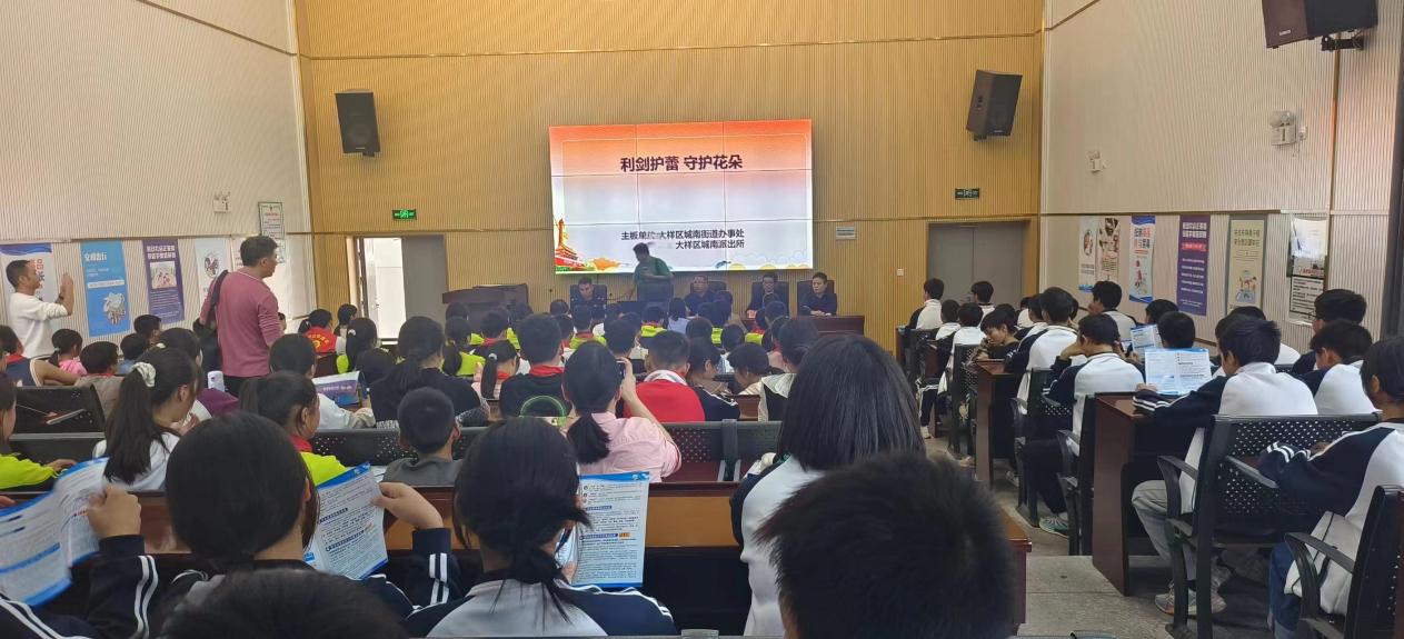 城南街道开展“利剑护蕾”进校园活动(图2)
