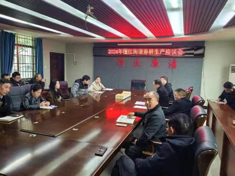 持续优化营商环境，打好春耕备耕“主动仗”——大祥区檀江街道召开春耕生产座谈会(图1)